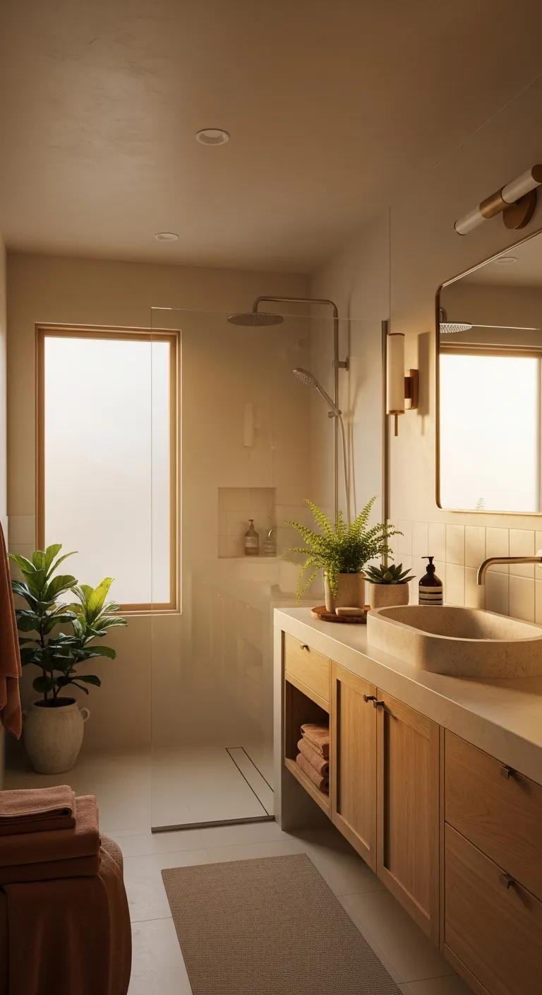 bathroom tips a modern warm glow bathroom